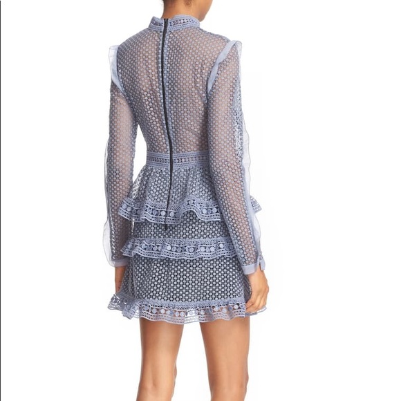 Self-Portrait Blue-grey Formal Dress - Picture 2 of 8